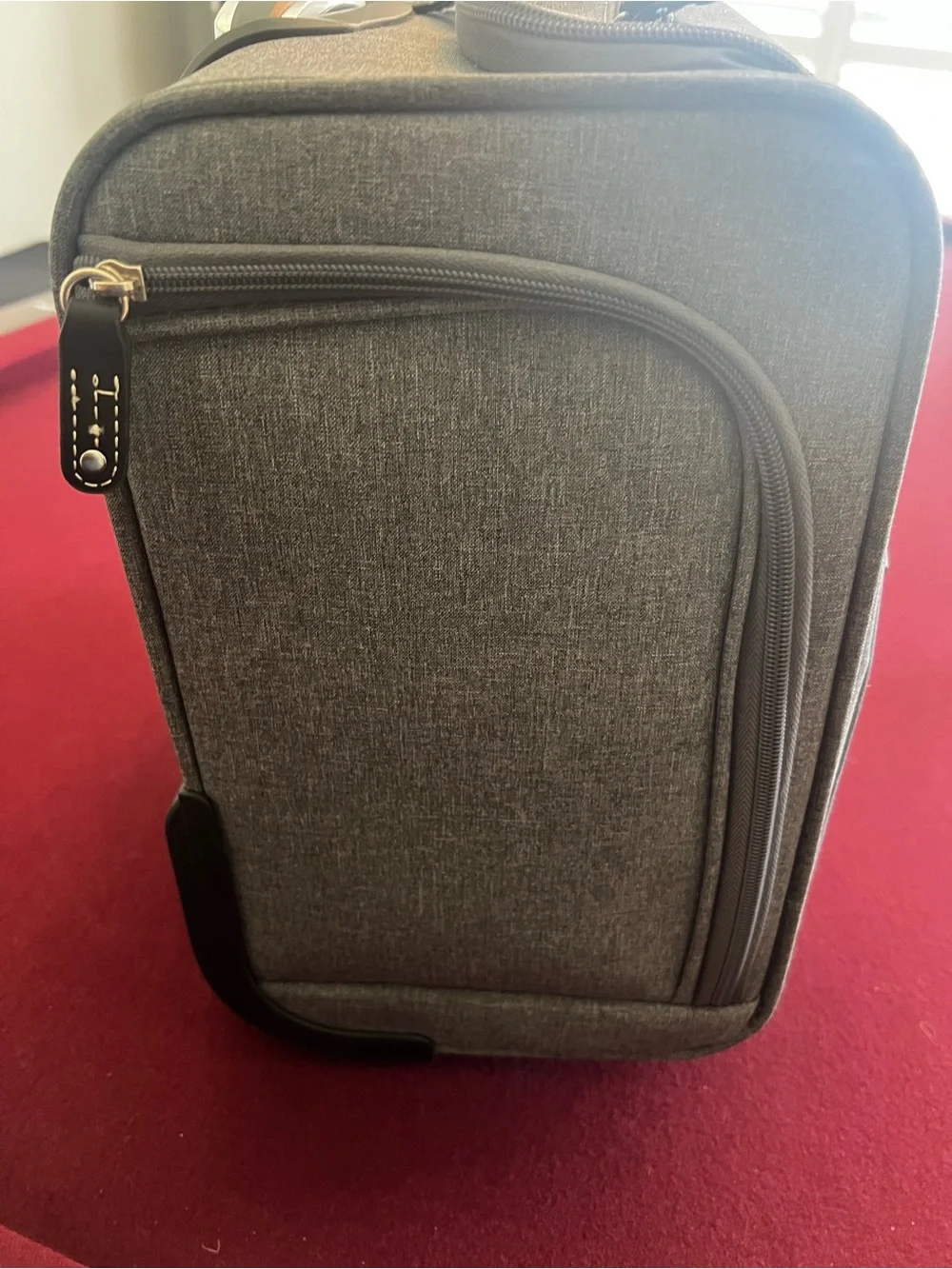 London Fog Gray Underseat Rolling Carry-On Luggage Bag  NEW